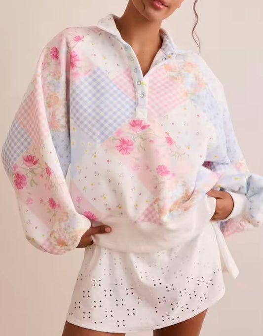 Pastel Patchwork Pullover